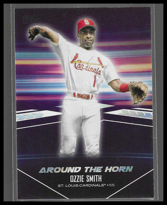 2024 Topps #ATH-2 Ozzie Smith Around the Horn Black #/299