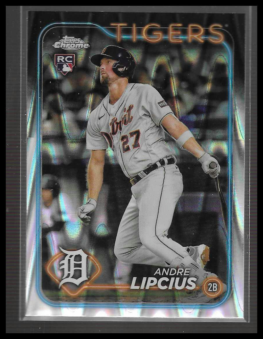 2024 Topps Chrome #227 Andre Lipcius Raywave Refractor RC