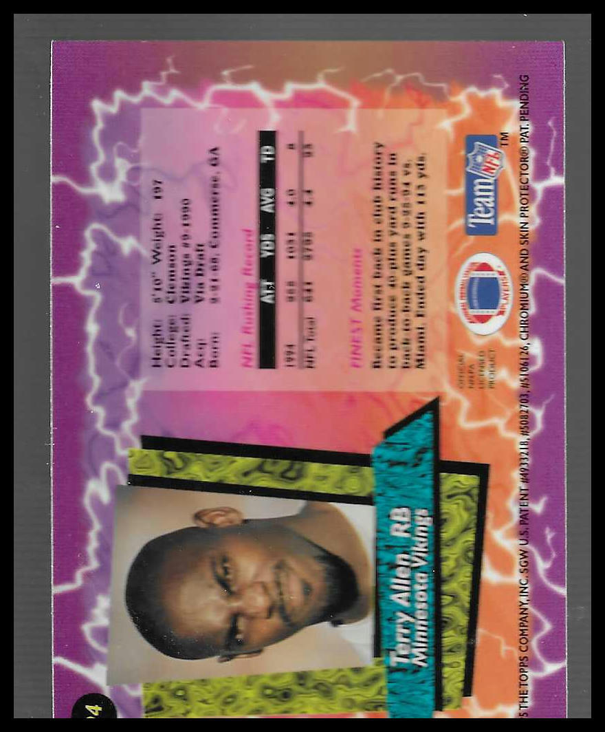 1995 Topps Finest #94 Terry Allen