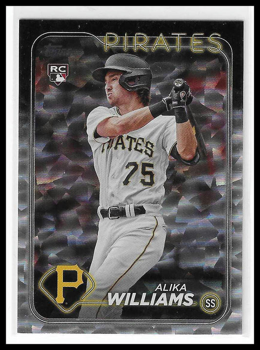 2024 Topps - Silver Crackle Foil #265 Alika Williams Silver Crackle Foil RC