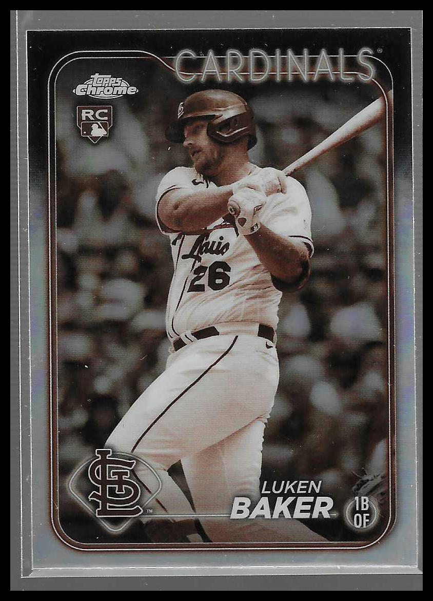 2024 Topps Chrome #132 Luken Baker Sepia Refractor