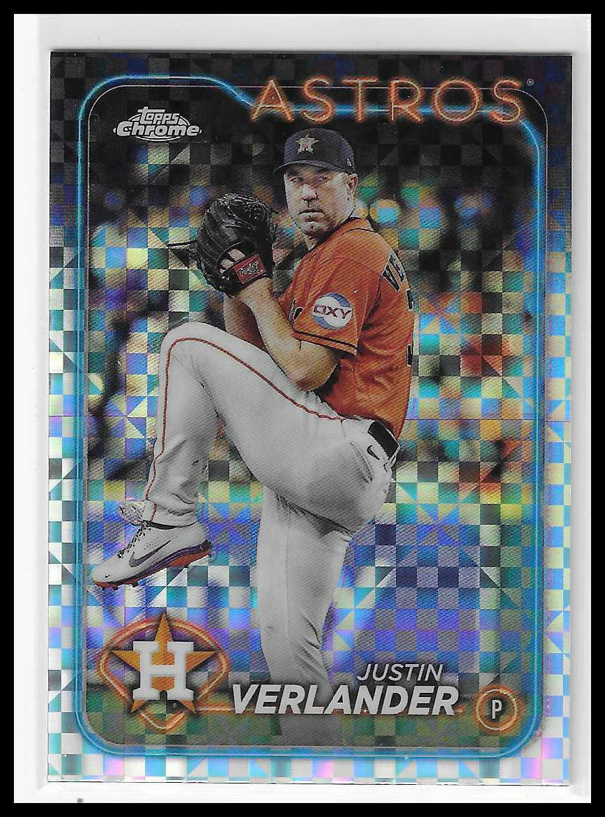 2024 Topps Chrome #291 Justin Verlander X-Fractor