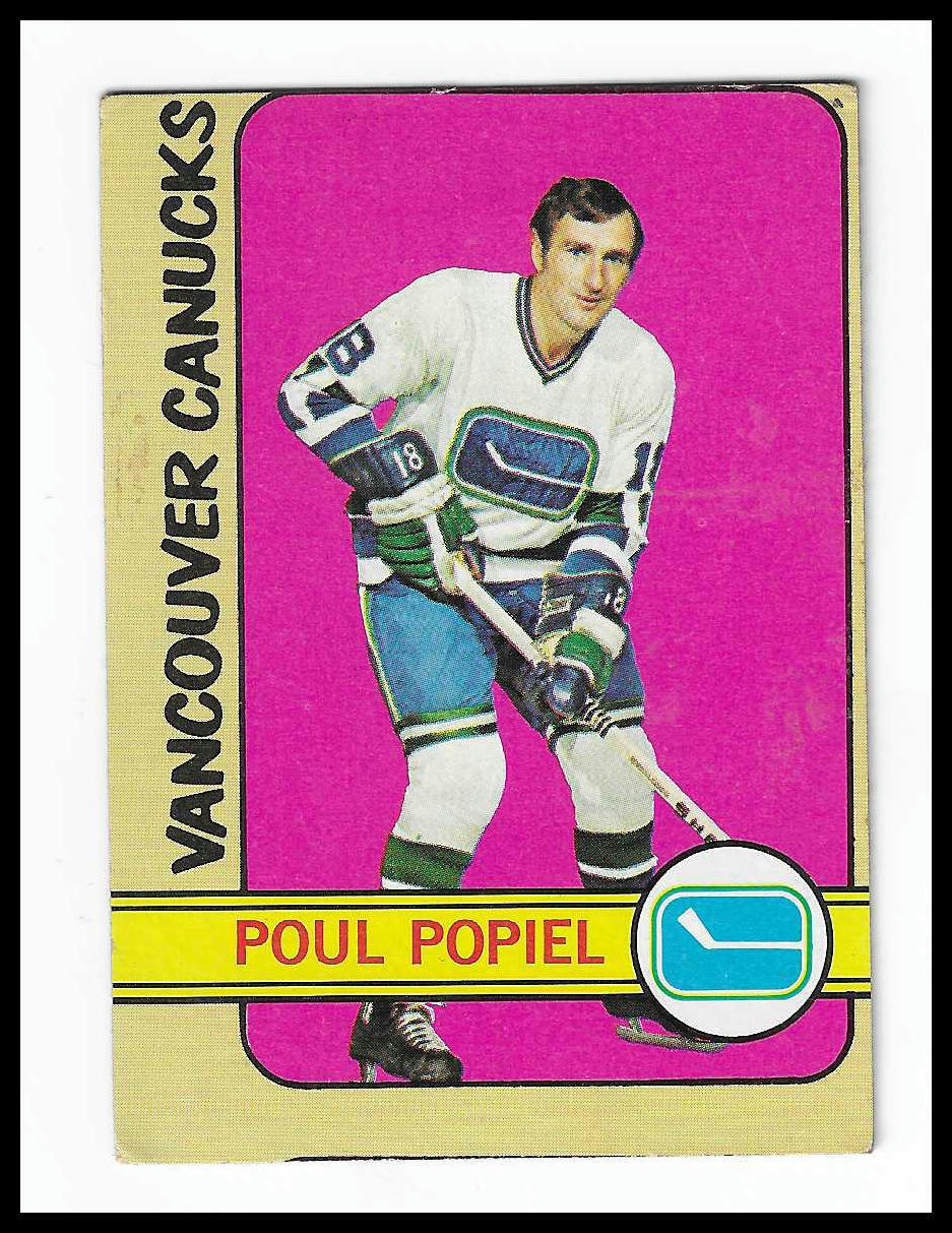 1972-73 Topps!!!RARE MISCUT CARD!!! #142 Poul Popiel