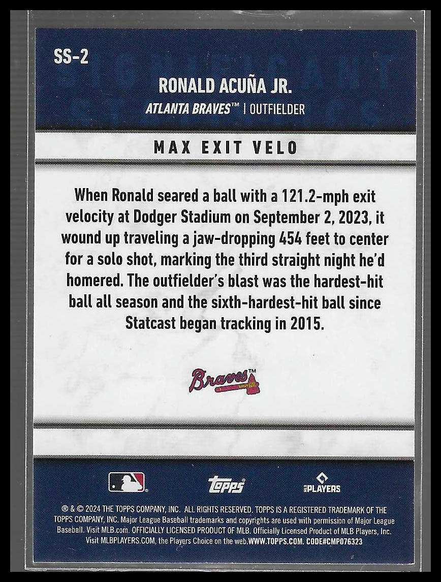 2024 Topps #SS-2 Ronald Acuña Jr. Significant Statistics