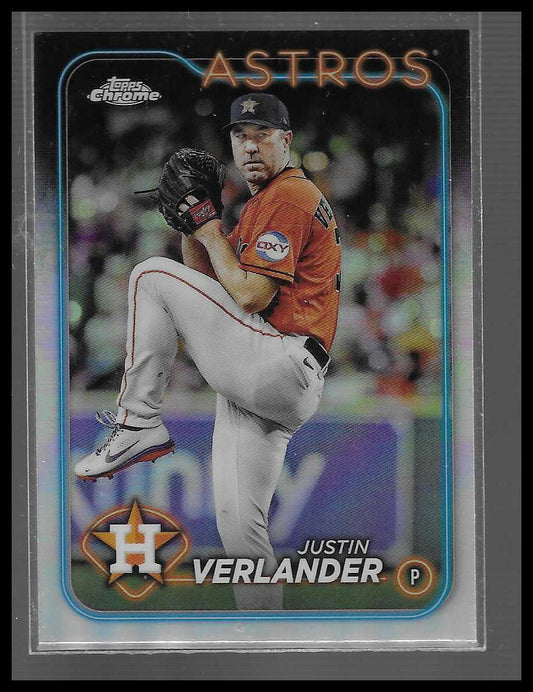 2024 Topps Chrome #291 Justin Verlander Refractor