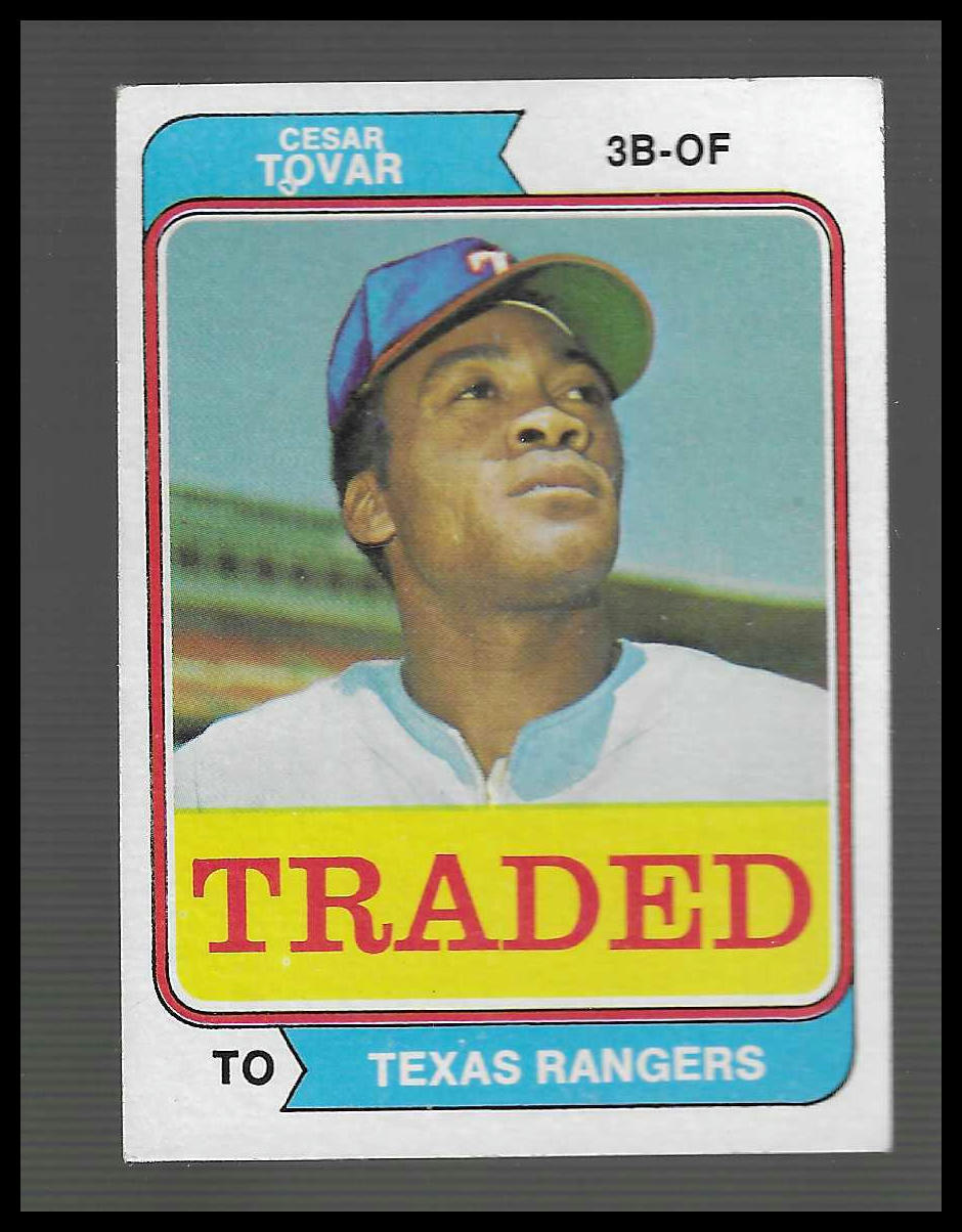 1974 Topps #538T Cesar Tovar Traded