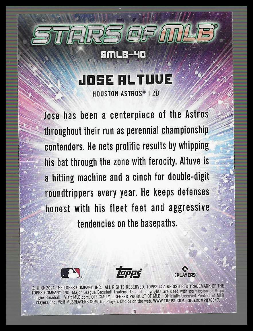 2024 Topps #CSMLB-40 Jose Altuve Stars of MLB Chrome