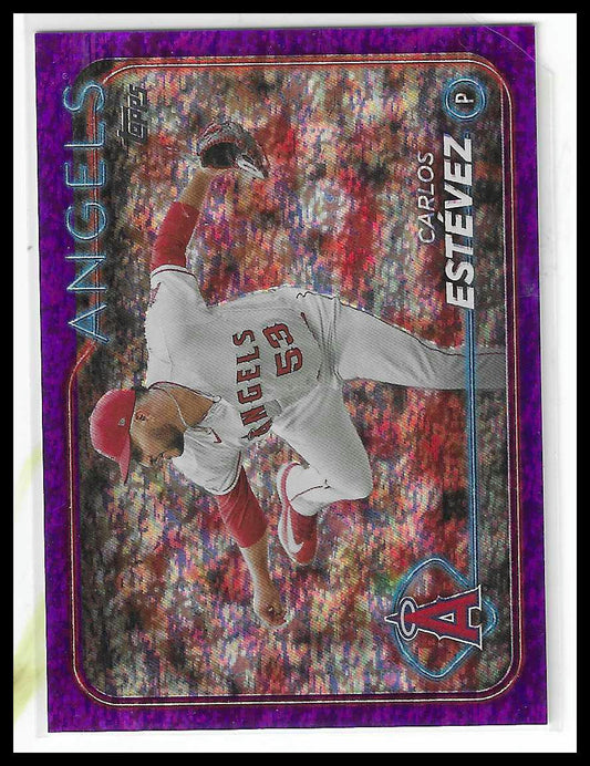 2024 Topps - Purple Holofoil #634 Carlos Estévez Purple Holofoil 326/799