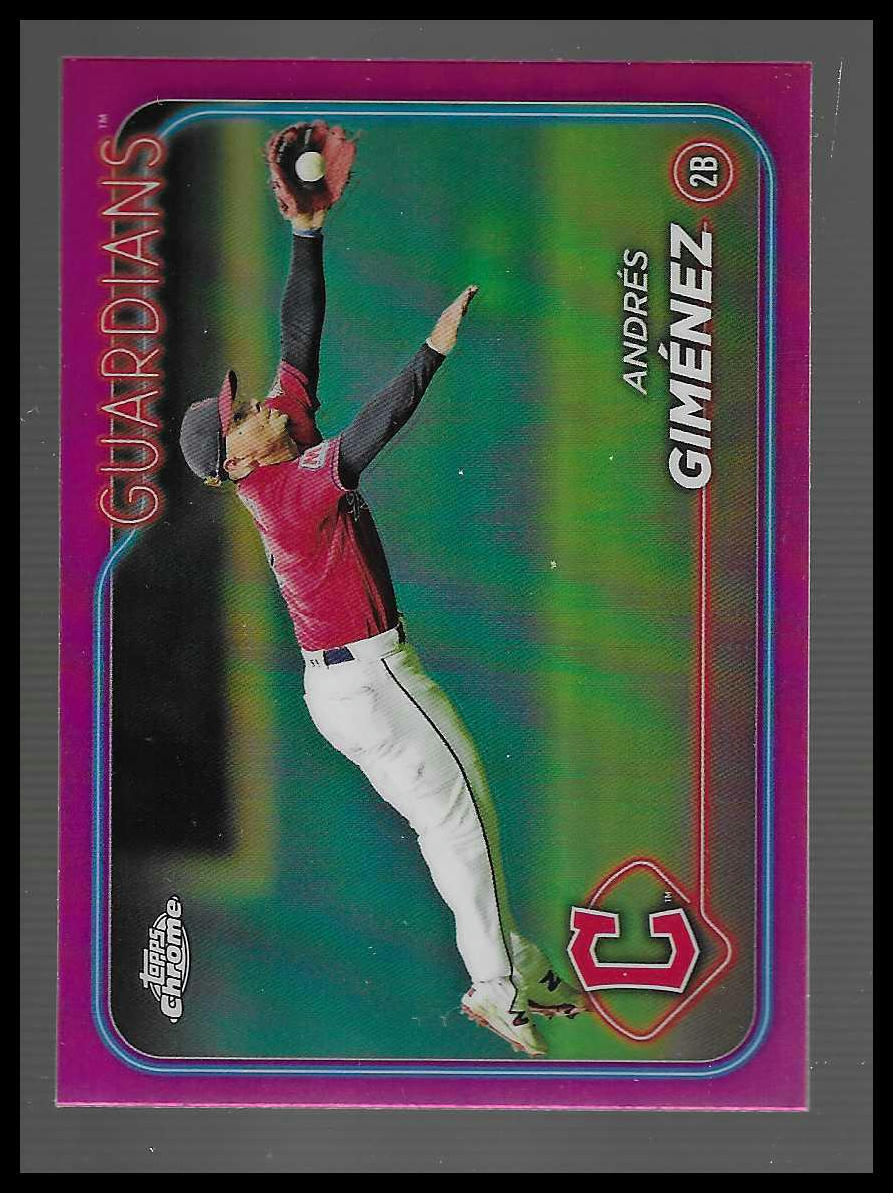 2024 Topps Chrome #289 Andrés Giménez Pink Refractor