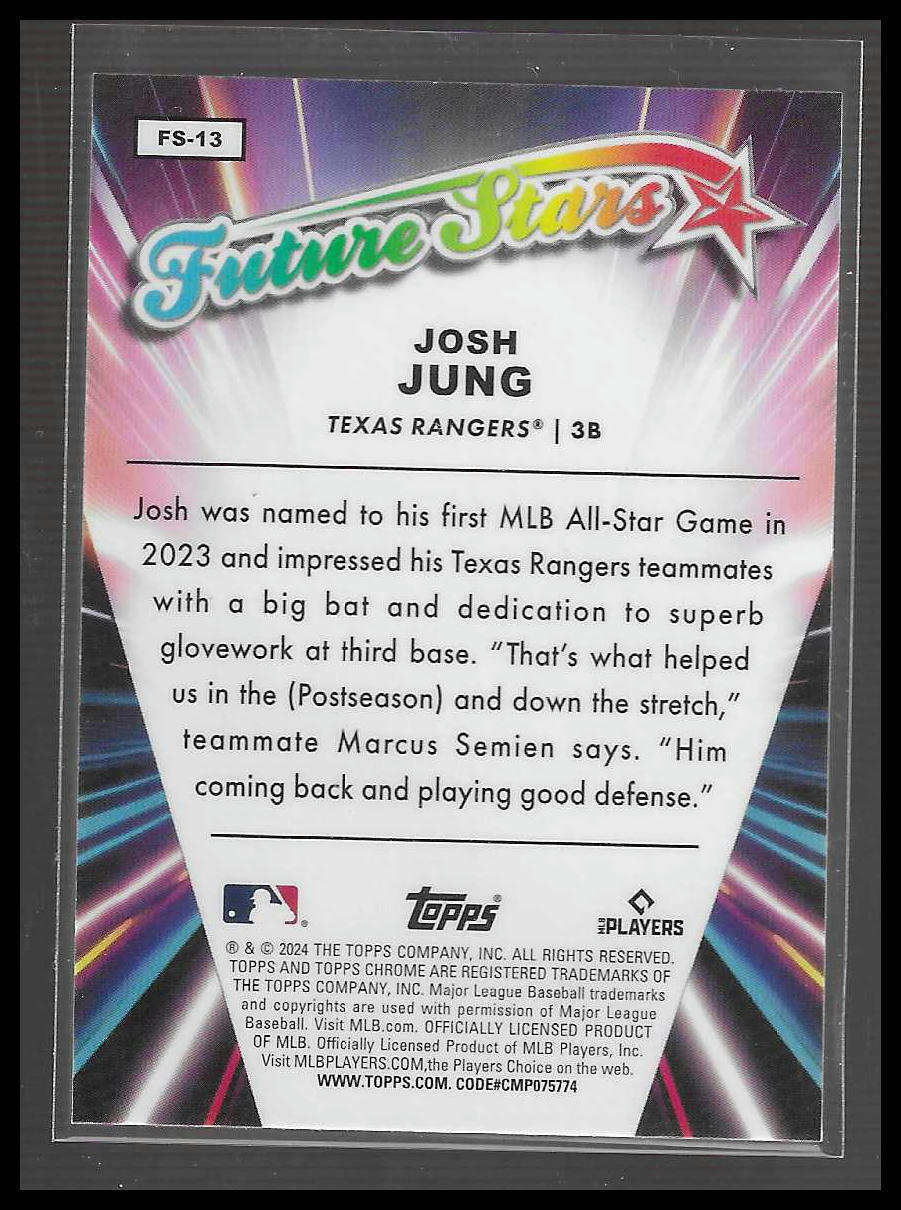 2024 Topps Chrome #FS-13 Josh Jung Future Stars