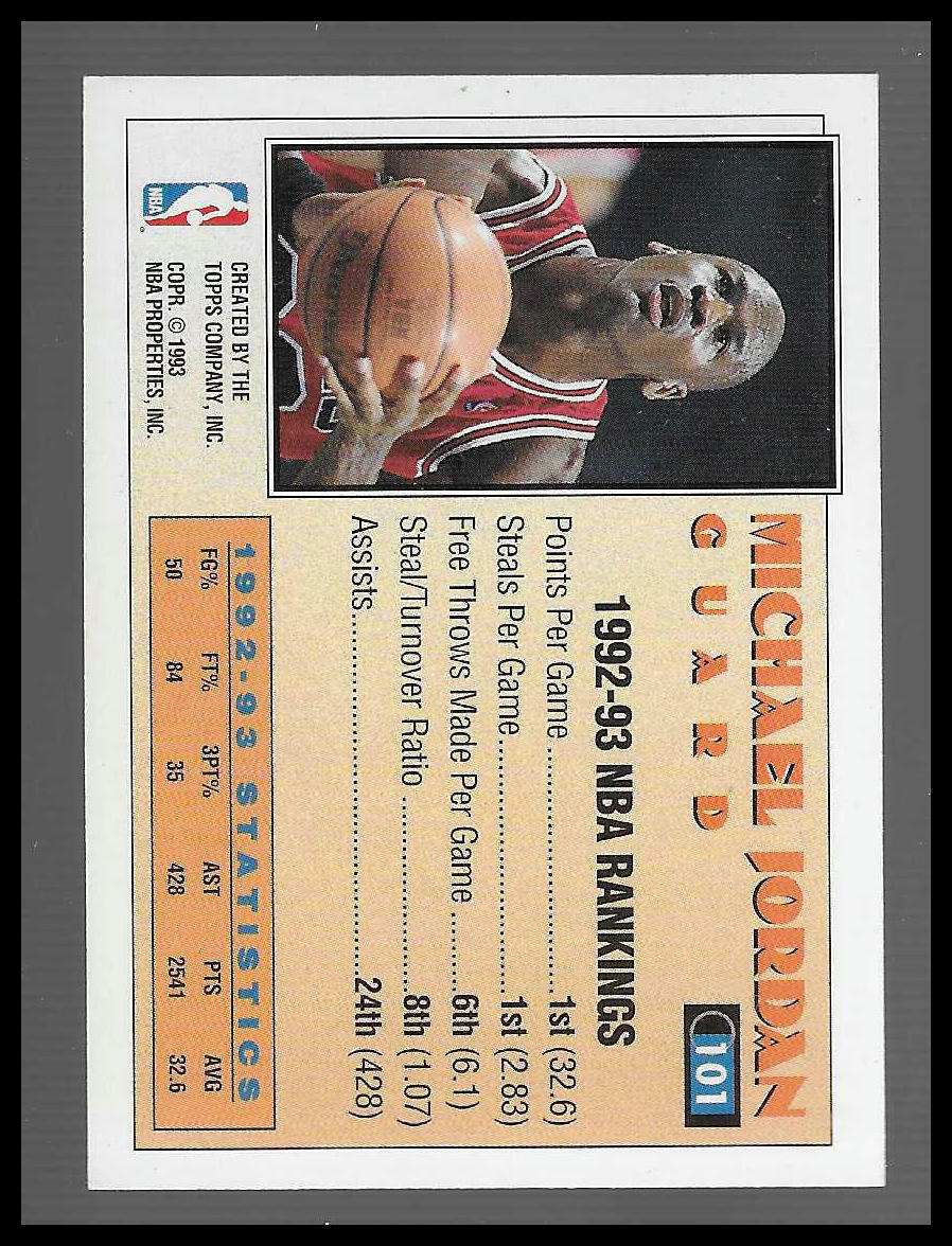 1993-94 Topps #101 Michael Jordan