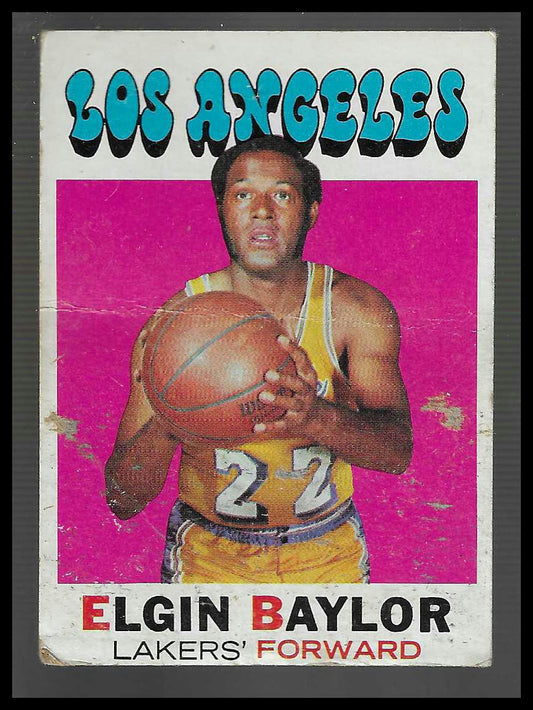 1971-72 Topps #10 Elgin Baylor