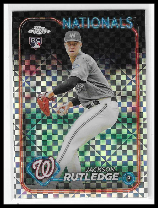 2024 Topps Chrome #42 Jackson Rutledge X-Fractor RC