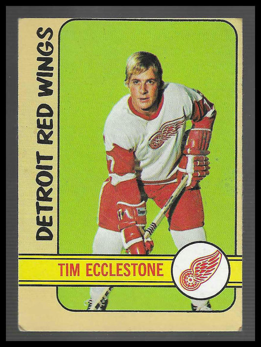 1972-73 Topps #33 Tim Ecclestone !!!RARE MISCUT CARD!!!