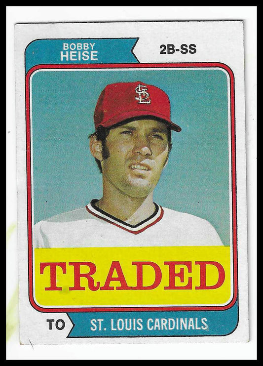 1974 Topps #51T Bobby Heise Traded