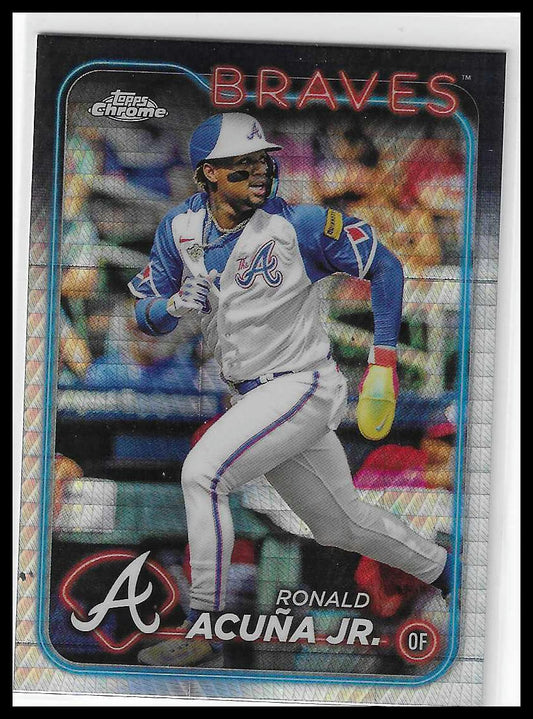 2024 Topps Chrome #250 Ronald Acuña Jr. Prism Refractor