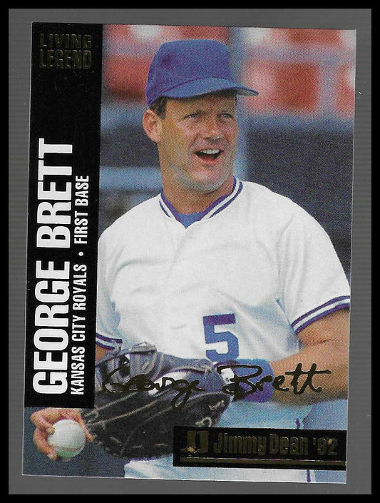 1992 Jimmy Dean Living Legends #1 George Brett