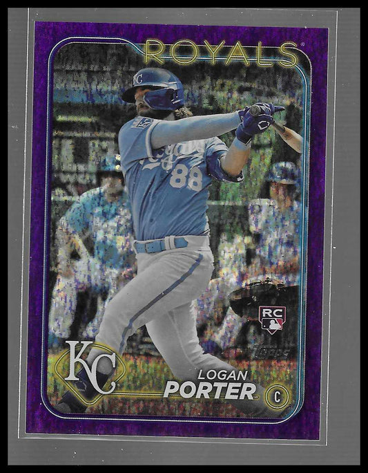 2024 Topps Series 2 - Purple Foil Parallel 555/799 Logan Porter RC