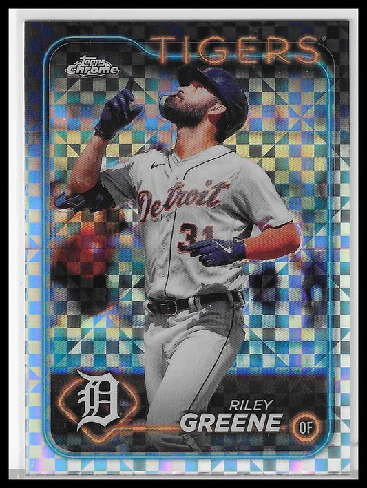 2024 Topps Chrome #101 Riley Greene X-Fractor