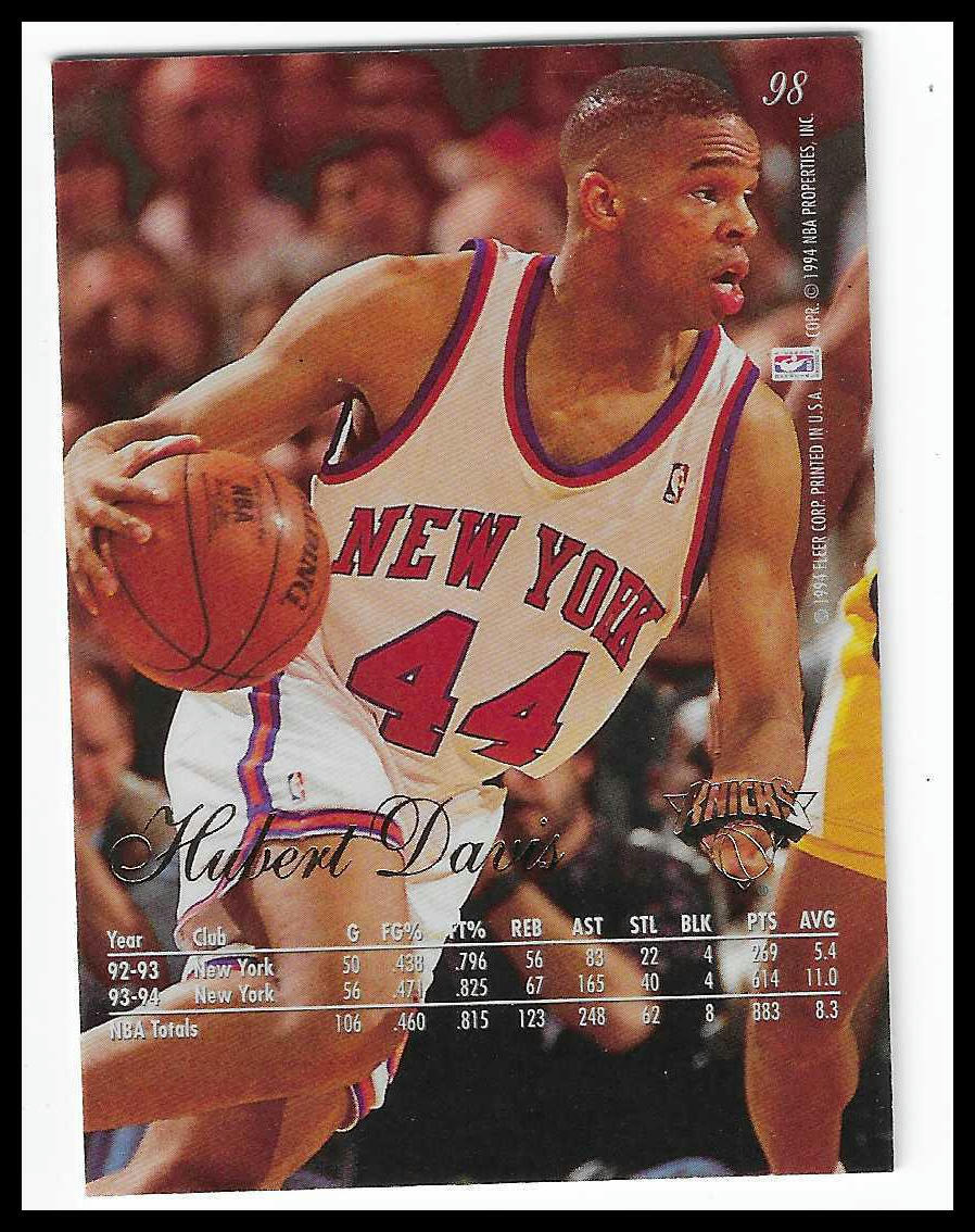 1994-95 Flair #98 Hubert Davis