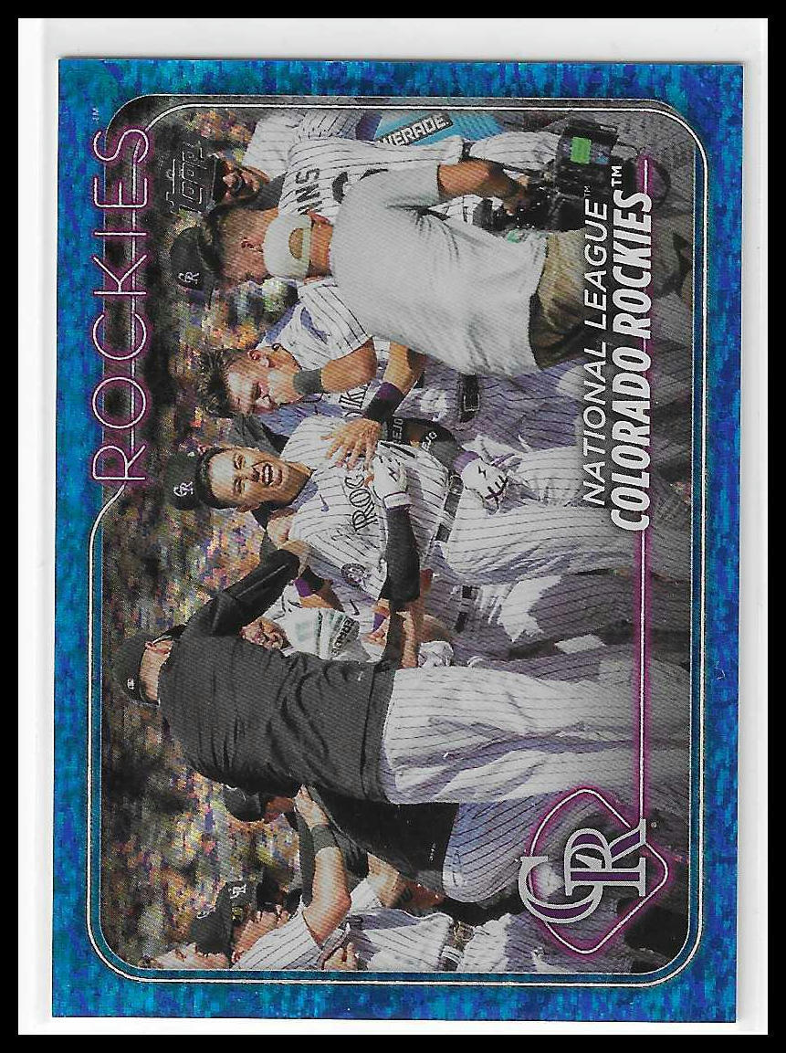 2024 Topps Series two #526 Colorado Rockies Blue Holo Foil 991/999