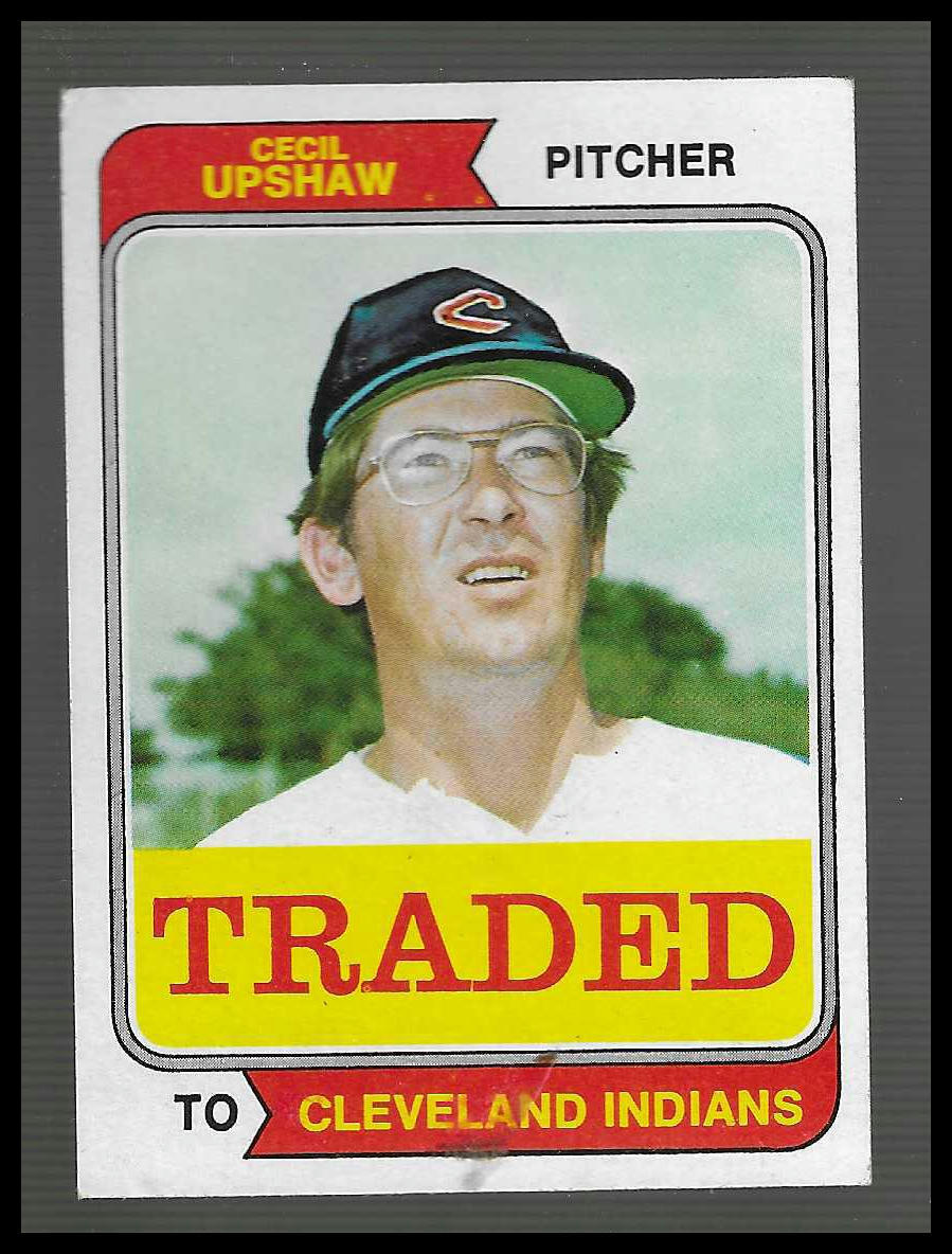 1974 Topps #579T Cecil Upshaw Traded