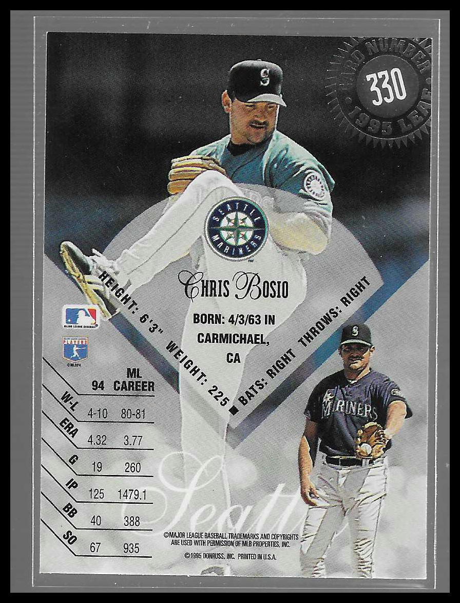 1995 Leaf #330 Chris Bosio