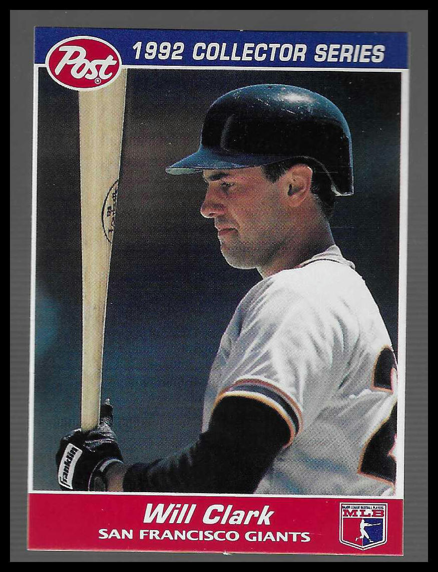 1992 Post Cereal #14 Will Clark