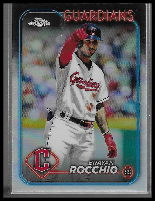 2024 Topps Chrome #113 Brayan Rocchio Refractor