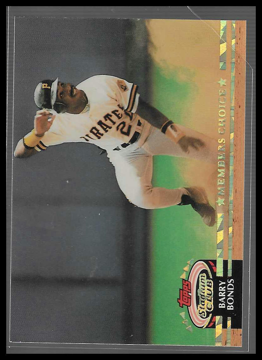 1992 Stadium Club #604 Barry Bonds