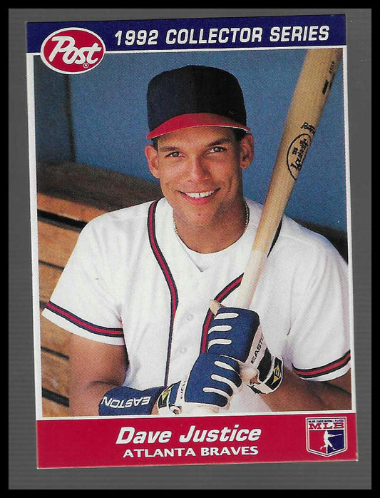 1992 Post Cereal #29 Dave Justice