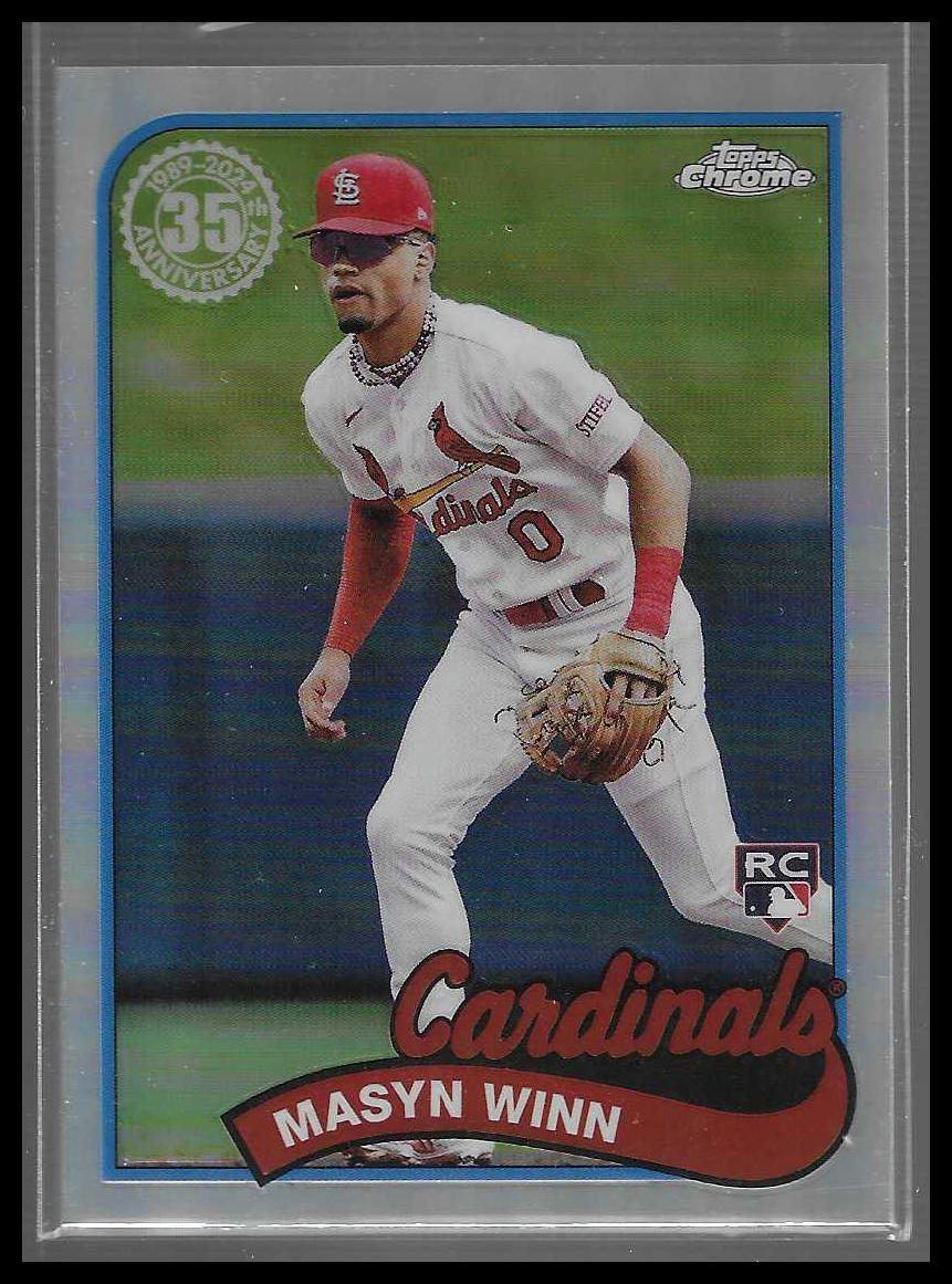 2024 Topps Chrome Refractor #89CB-17 Masyn Winn 1989 Topps Baseball