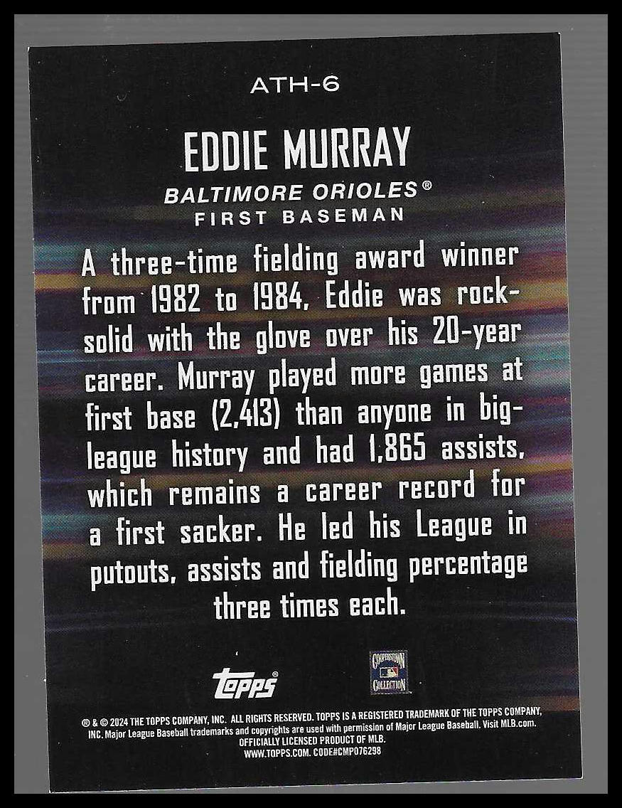 2024 Topps - Around the Horn #ATH-6 Eddie Murray Around the Horn