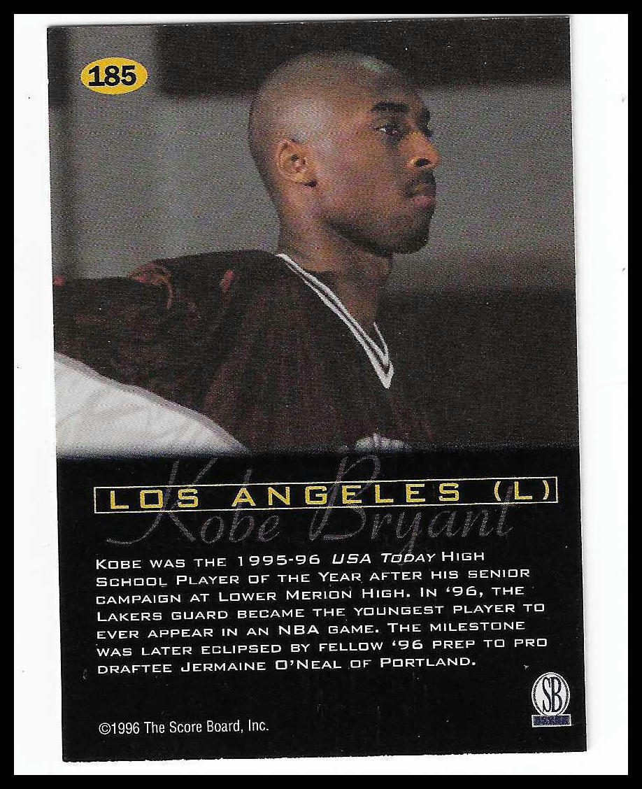 1996-97 Score Board All Sport PPF #185 Kobe Bryant