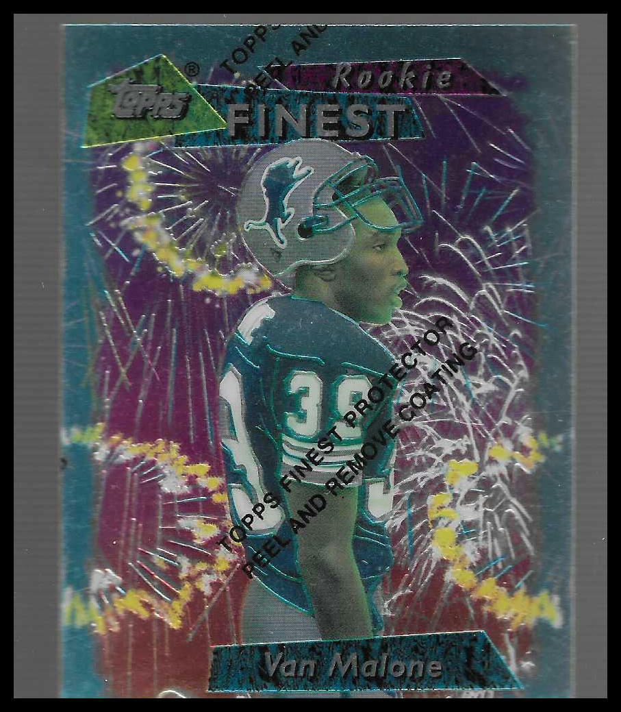 1995 Topps Finest #144 Van Malone Refractor