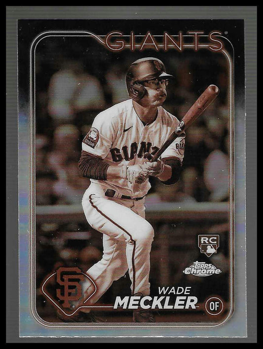 2024 Topps Chrome #22 Wade Meckler Sepia Refractor RC