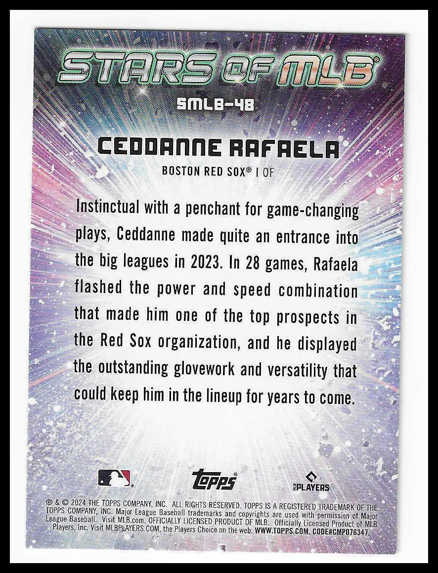 2024 Topps - Stars of MLB #SMLB-48 Ceddanne Rafaela Stars of MLB