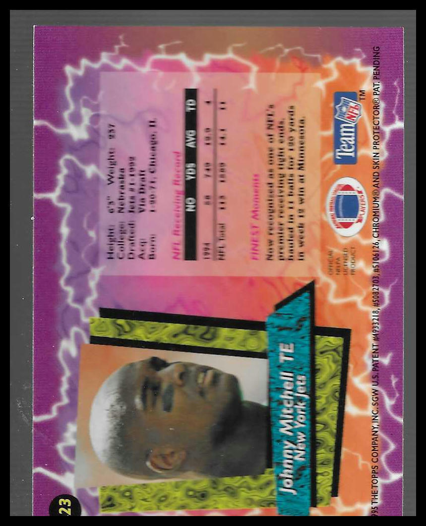 1995 Finest #123 Johnny Mitchell Refractors