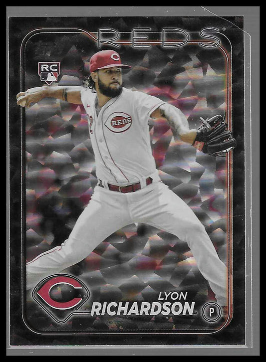 2024 Topps Series Two Cincy Reds #517 Super Box Exclusive Black Crackle