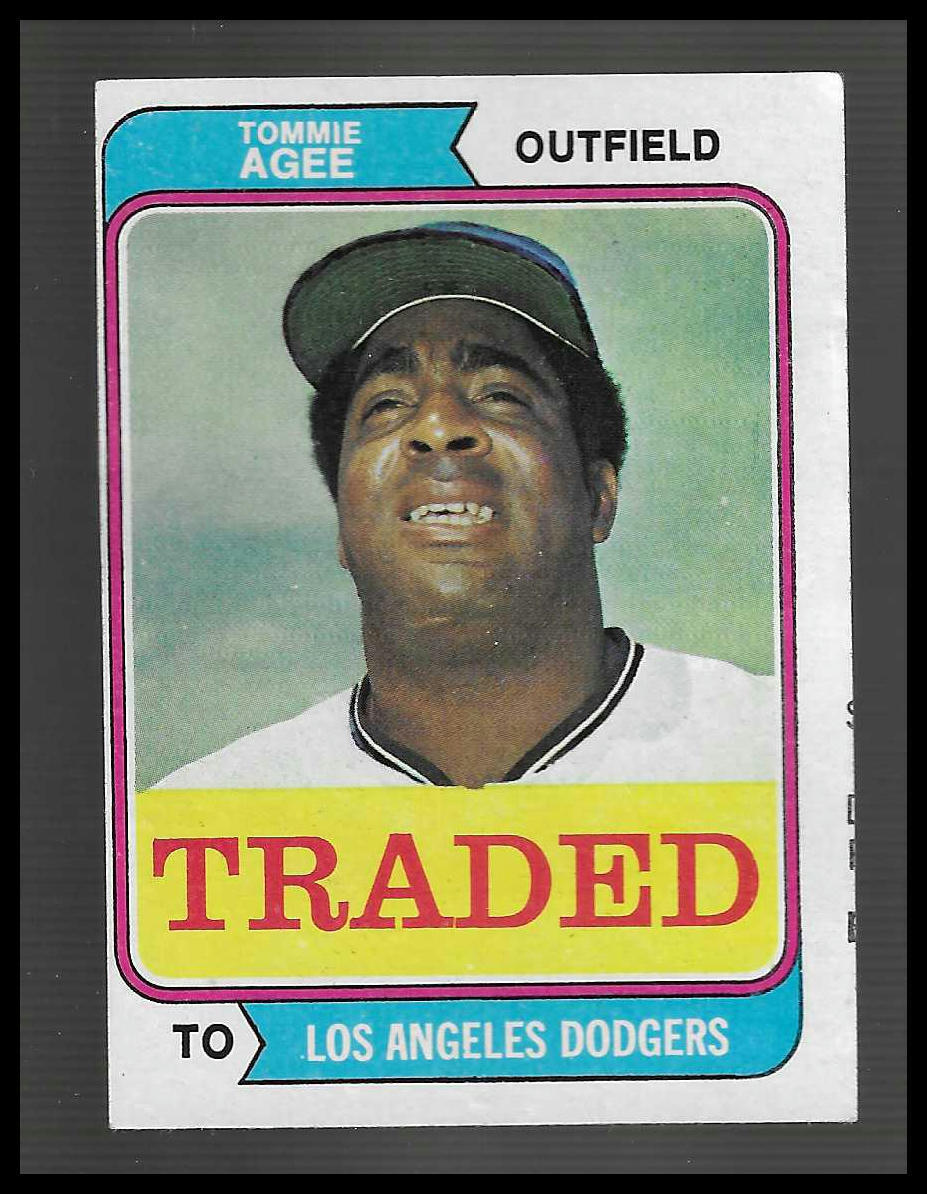 1974 Topps #630T Tommie Agee Traded