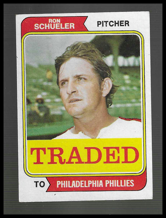 1974 Topps #544T Ron Schueler Traded