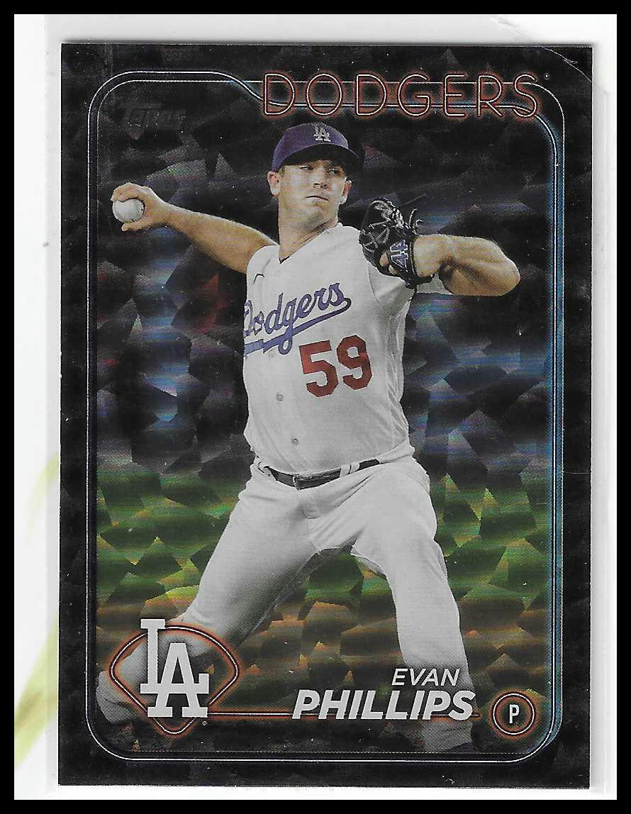 2024 Topps - Series Two #569 Evan Phillips Exclusive Black Crackle