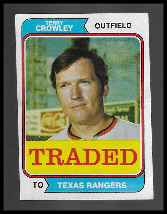 1974 Topps #648T Terry Crowley Traded