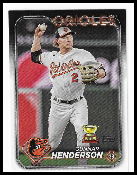 2024 Topps Baltimore Orioles #BAL-14 Gunnar Henderson