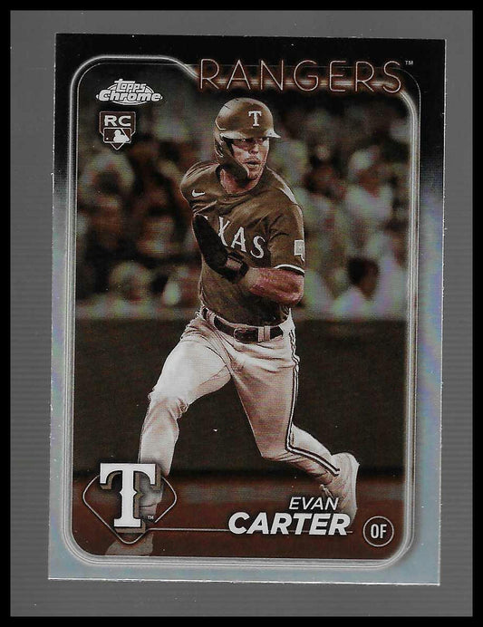 2024 Topps Chrome Evan Carter Sephia Refractor RC