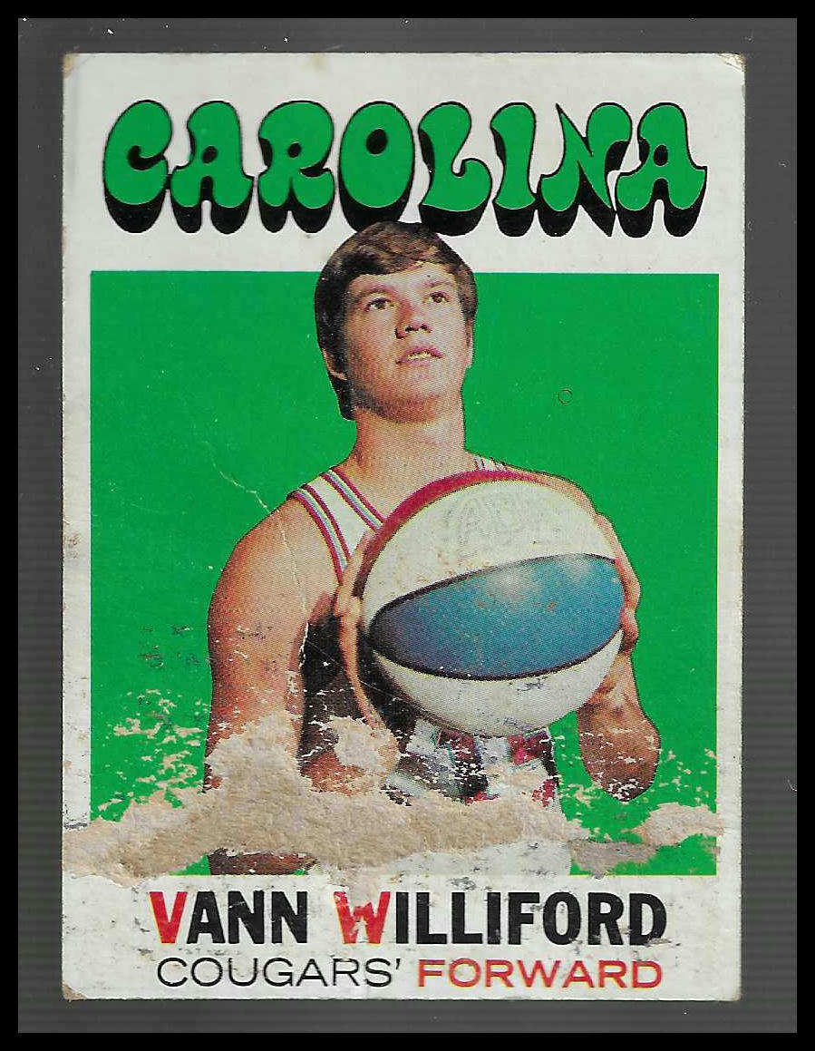 1971-72 Topps #229 Vann Williford