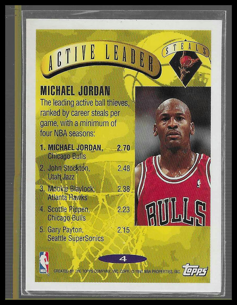 1995-96 Topps #4 Michael Jordan