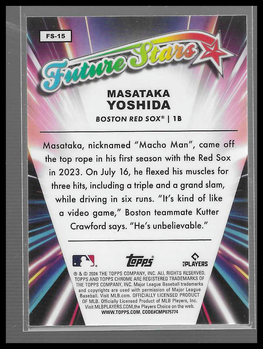 2024 Topps Chrome #FS-15 Masataka Yoshida Future Stars