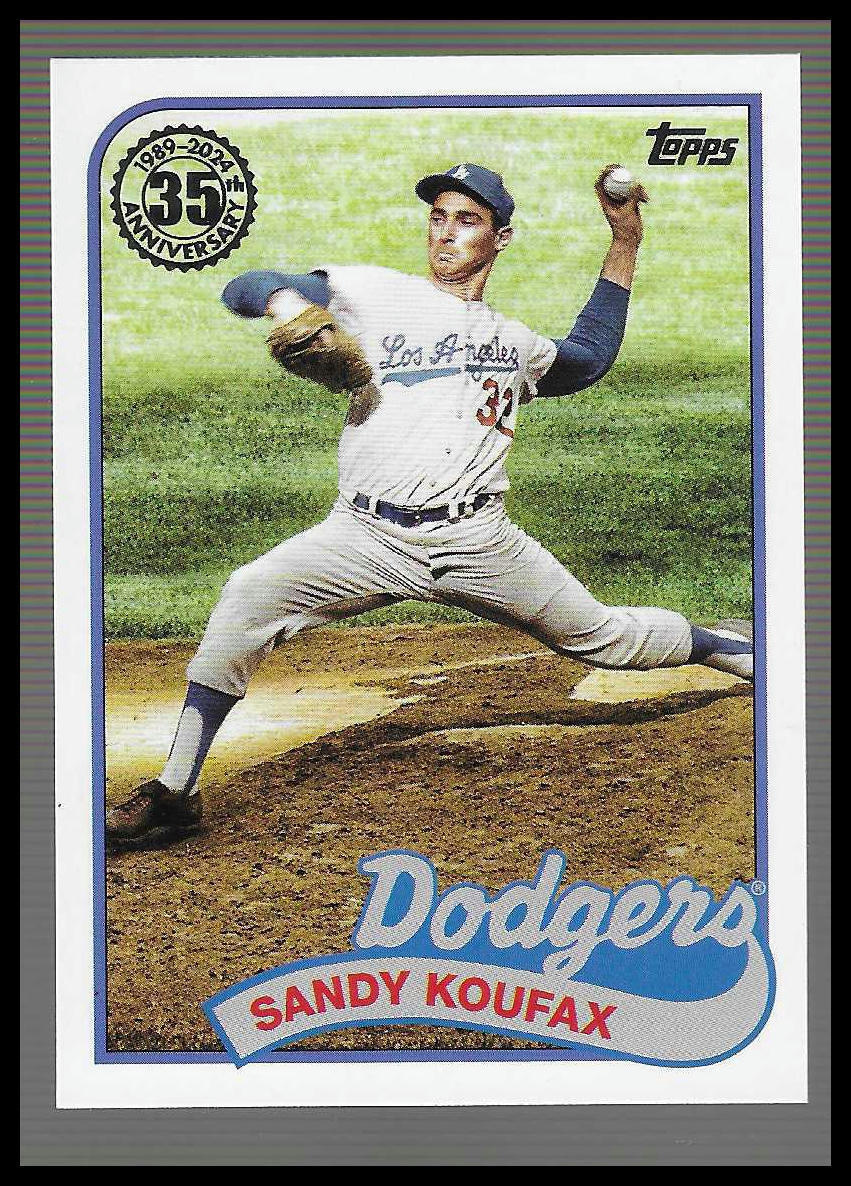 2024 Topps #89B2-47 Sandy Koufax 1989 Topps 35th Anniversary (Series Two)