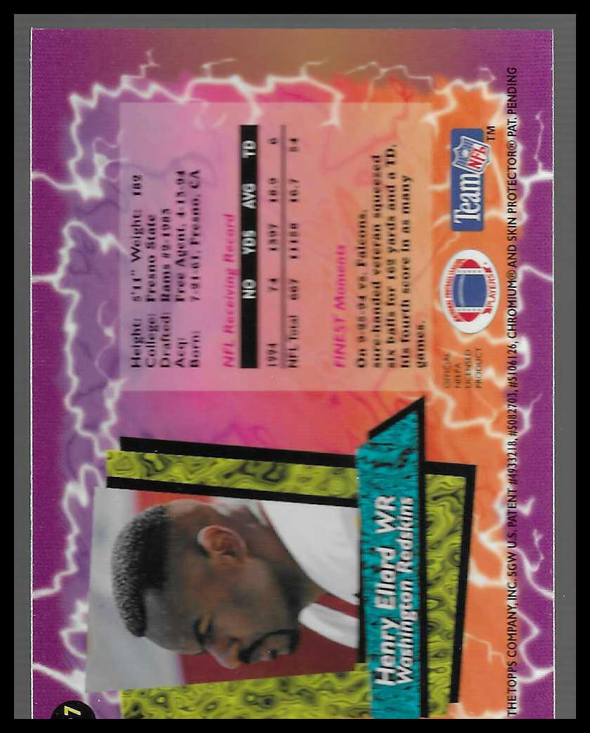 1995 Topps Finest #107 Henry Ellard Refractor